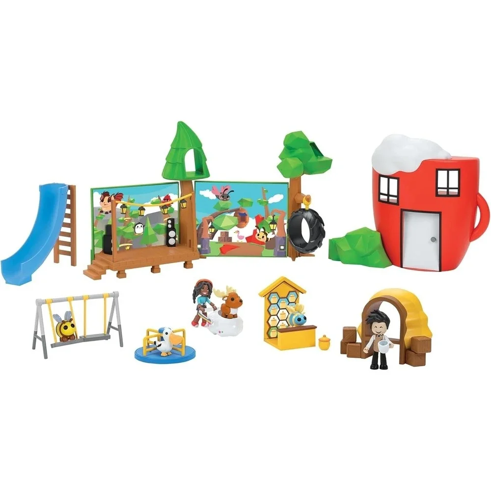 Adopt Me! Coffee Shop and Playground Playset Comes with Online Virtual Item Code
